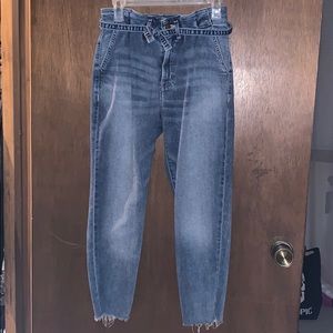 Ultra High-Rise Paperbag Mom Jeans